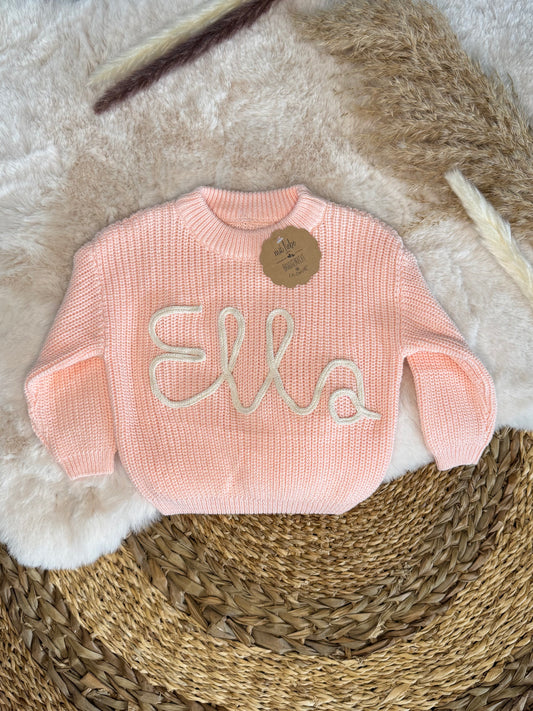 Personalisierter Strick Namens Sweater
